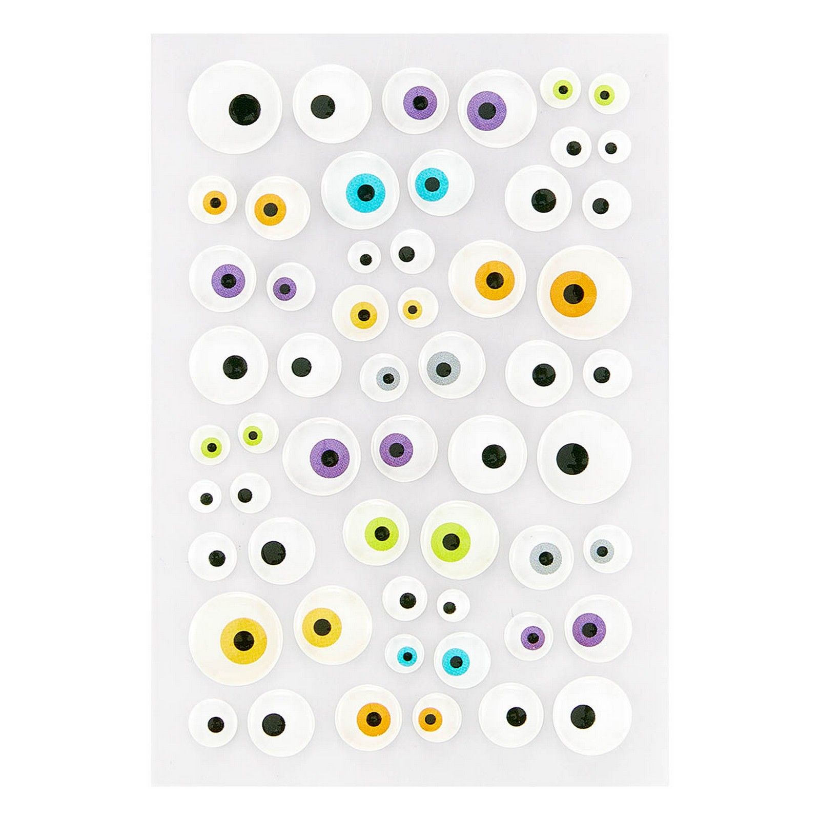 Spellbinders • Autocollants Émaillés Yeux de Monstre 5-13mm 13pcs
