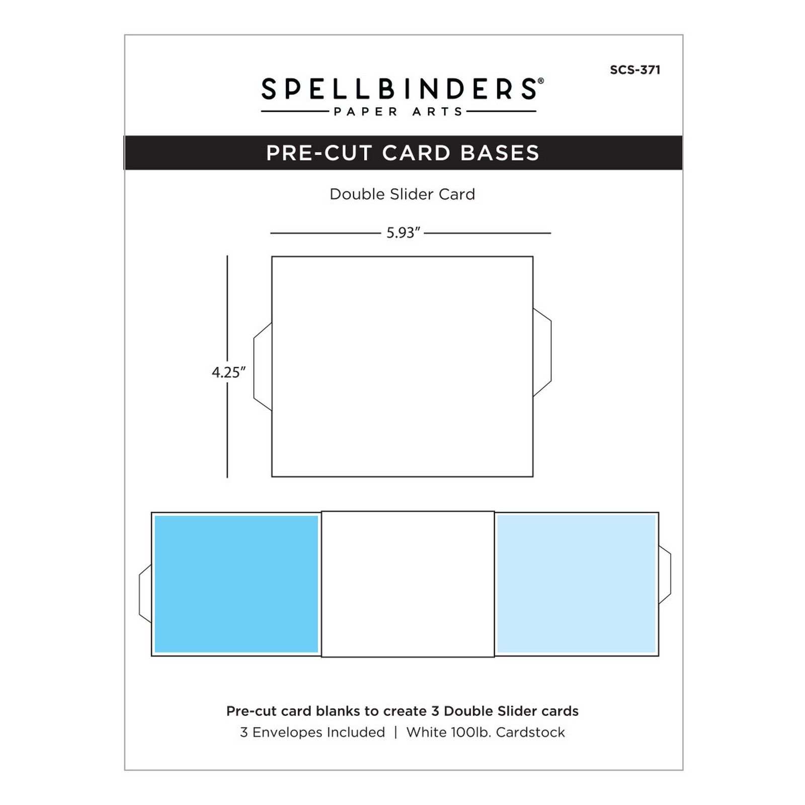 Spellbinders • Card Blanks Double Slider Kinetic