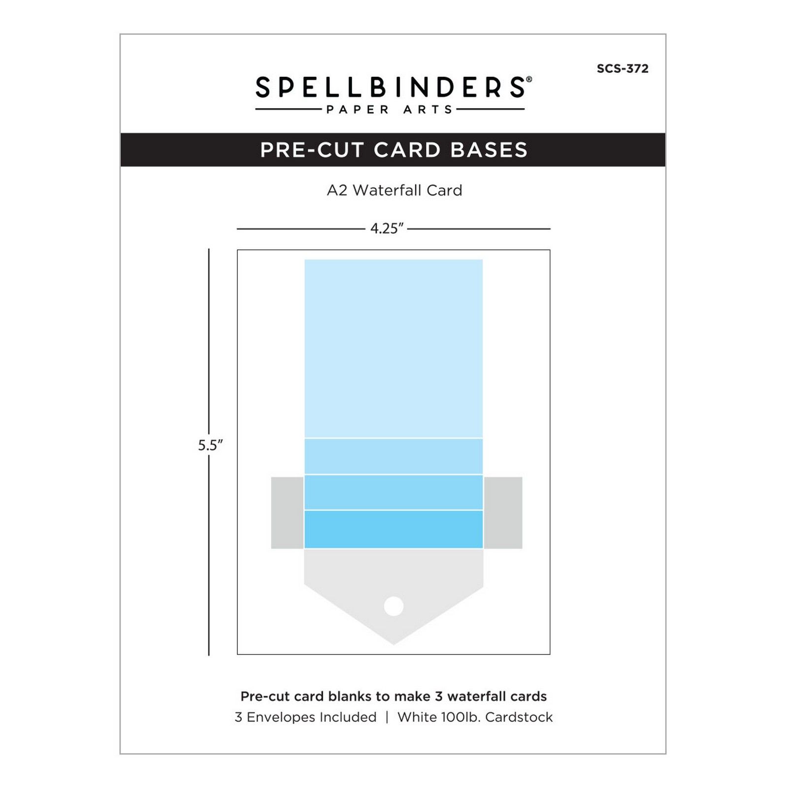 Spellbinders • Card Blanks Waterfall Kinetic