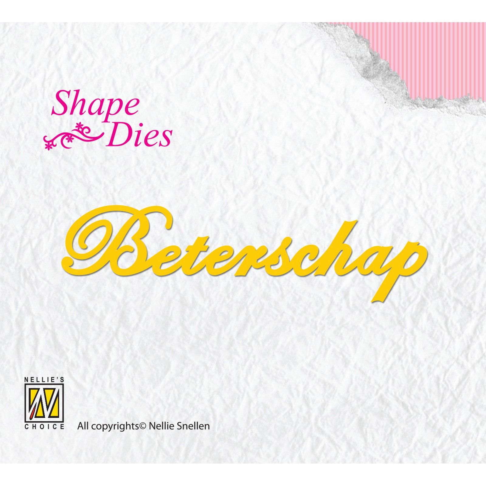 Nellie's Choice • Shape Die Tekst Beterschap