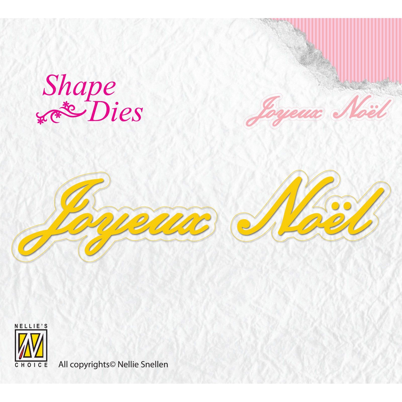 Nellie's Choice • Shape Dies French Text Joyeux Noël