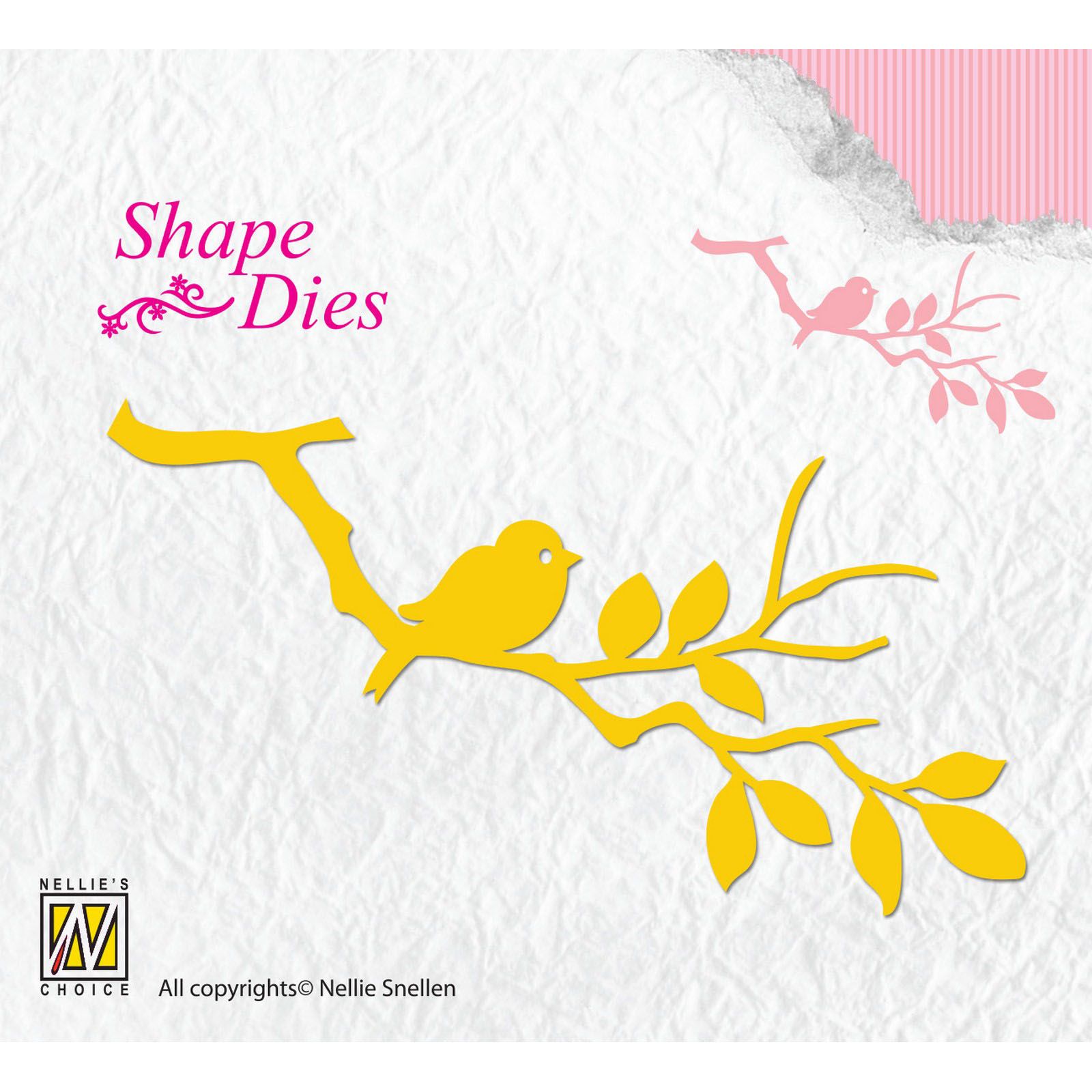 Nellie's Choice • Shape Die Bird on Branch