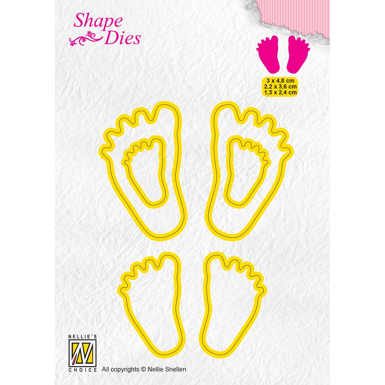 Nellie's Choice • Shape Dies Baby Feet 3pcs