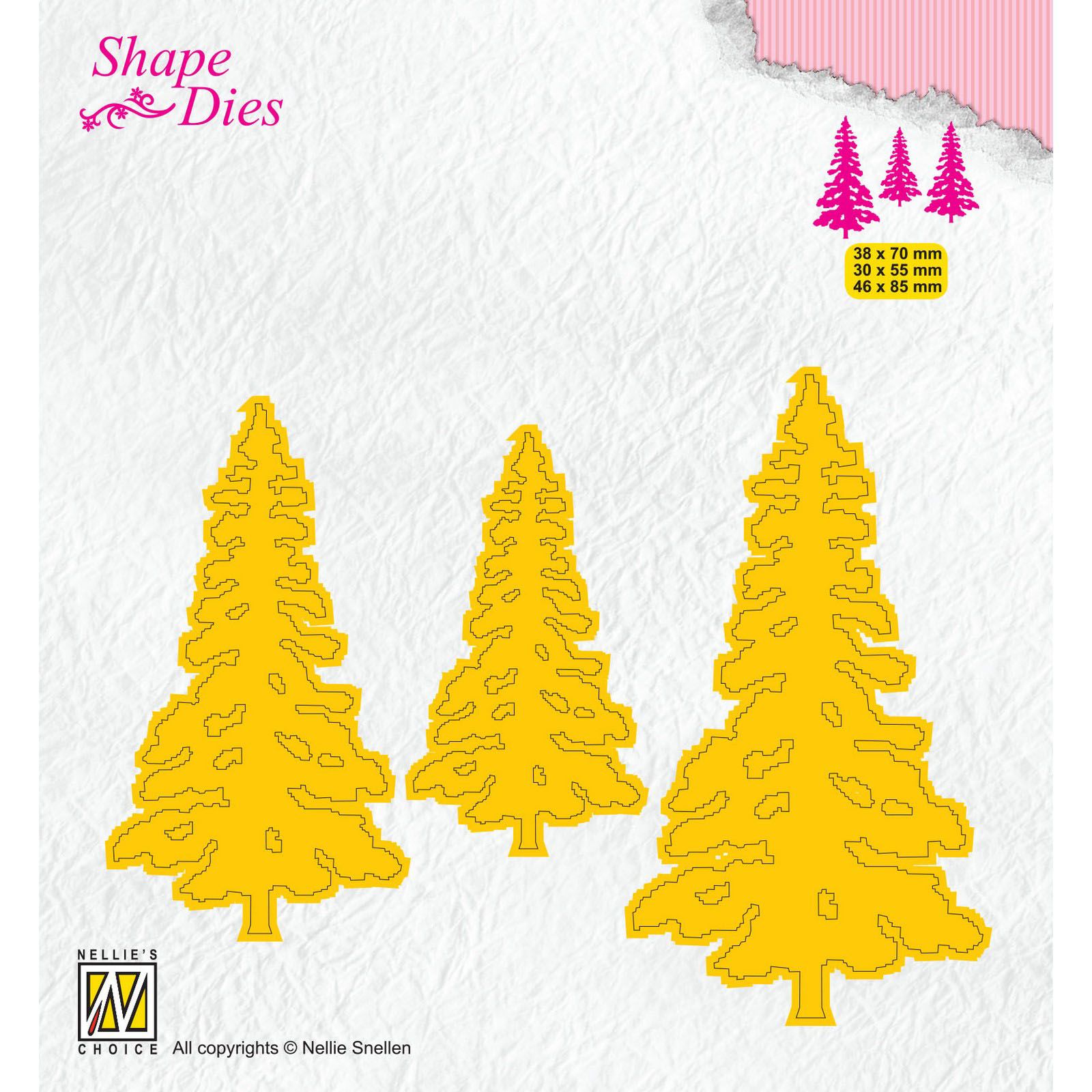 Nellie's Choice • Shape Dies Continue Pinetrees 84x98mm