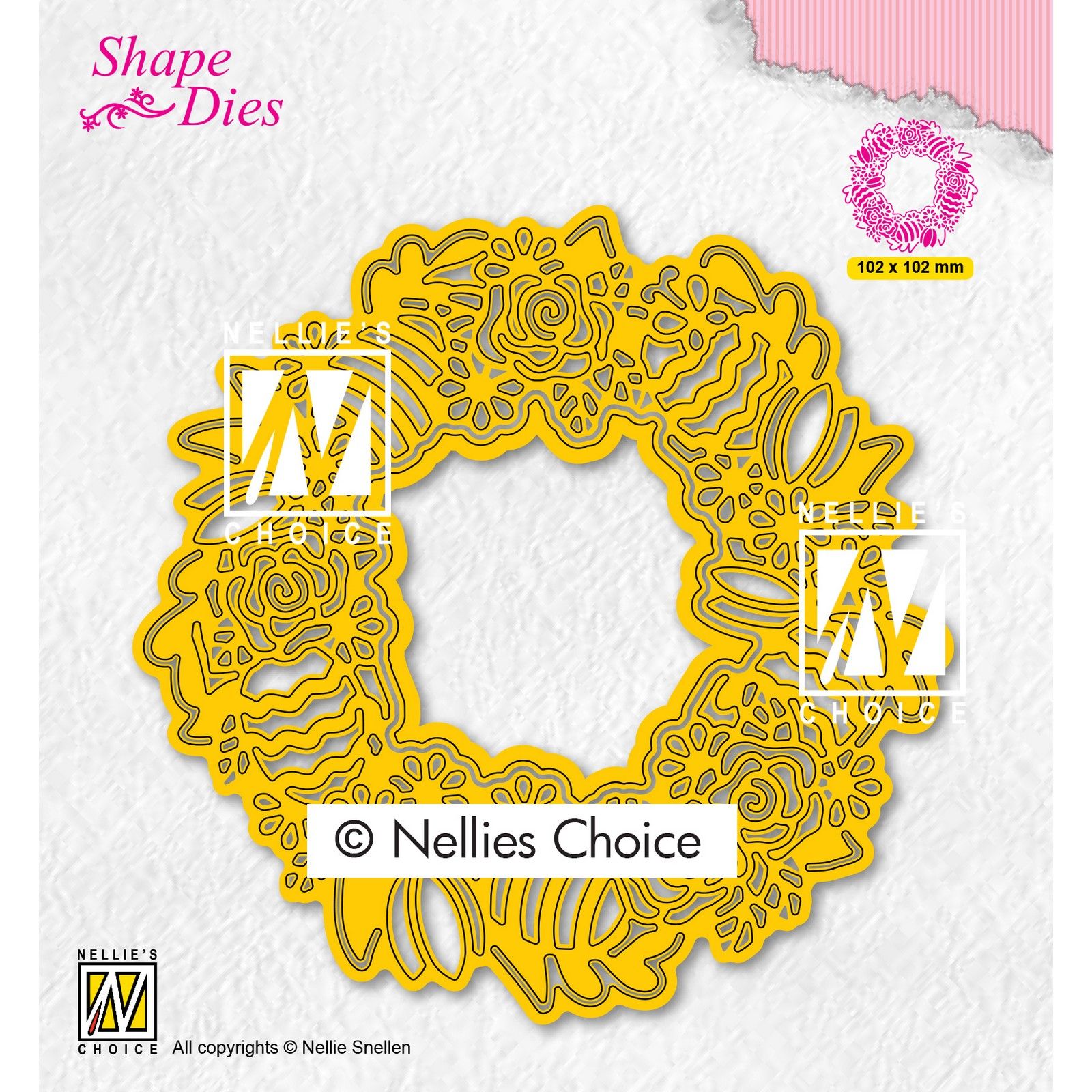 Nellie's Choice • Shape Dies Continue Easter Wreath