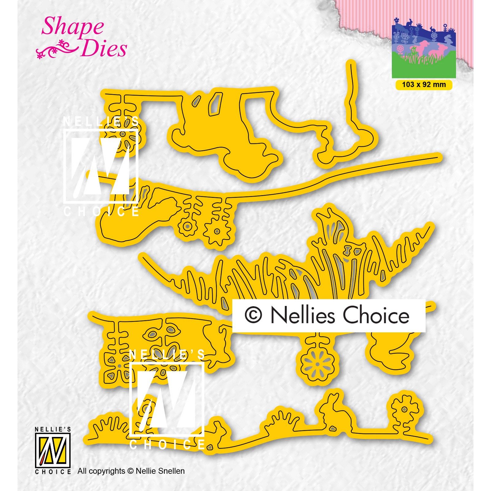 Nellie's Choice • Shape Dies Continue Set-Up Spring Scene