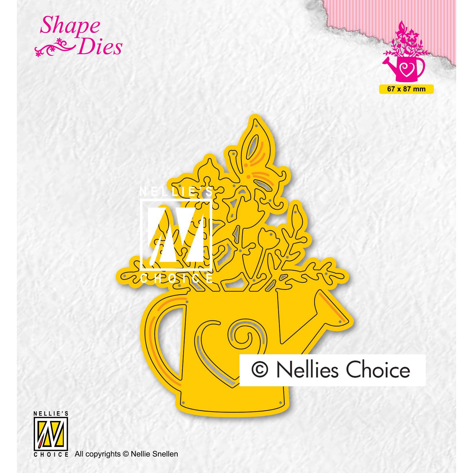 Nellie's Choice • Shape Dies Continue Watering Can With Flowers