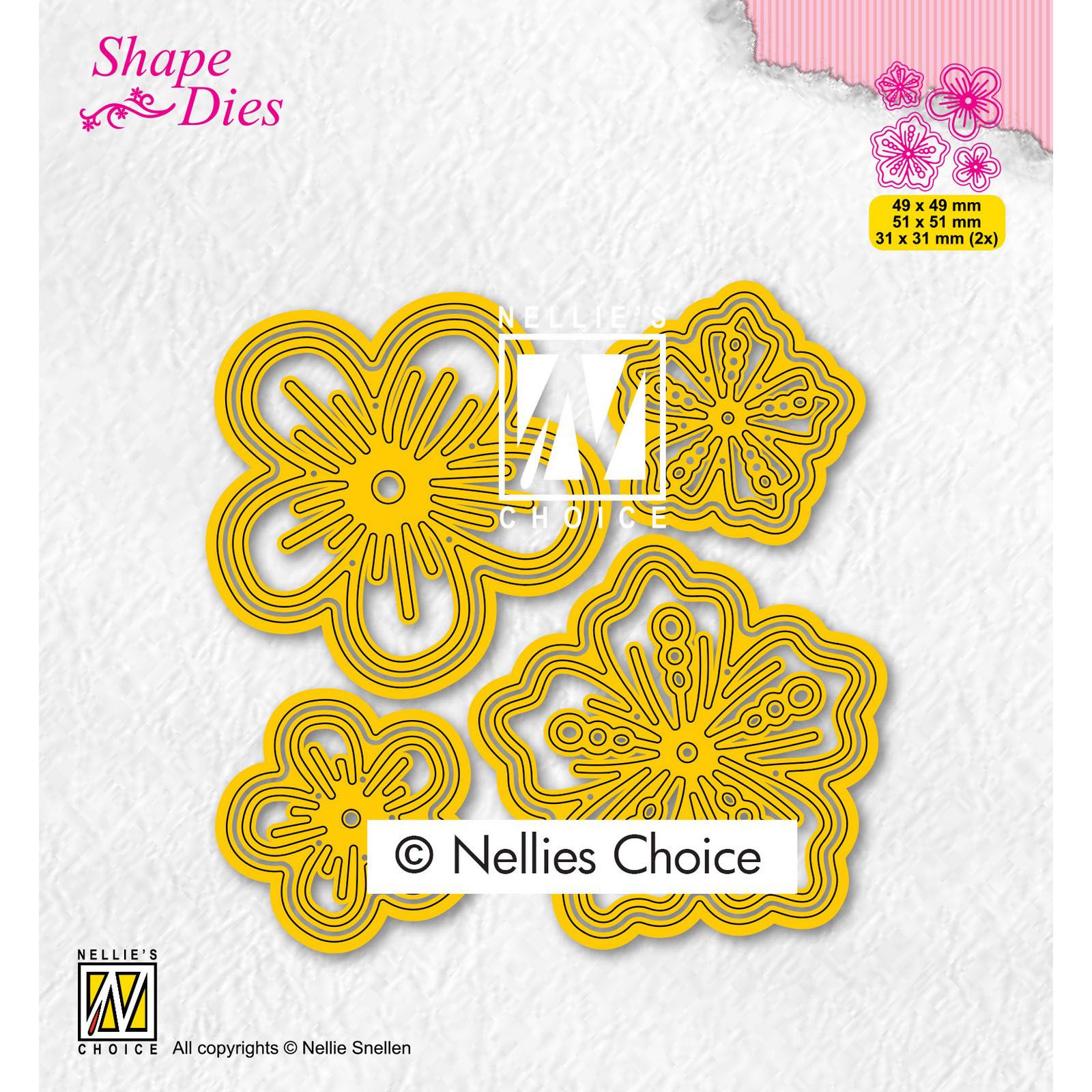 Nellie's Choice • Shape Dies Kleine Bloemen 4st.