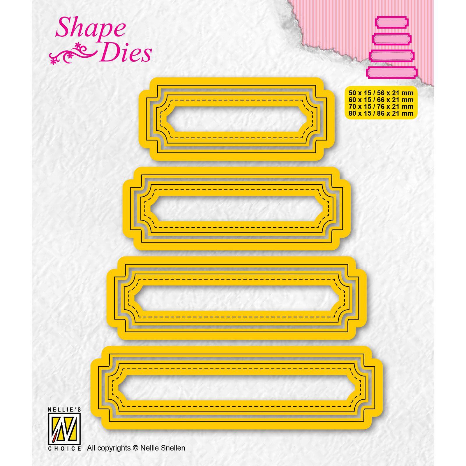 Nellie's Choice • Shape Dies Continue Set of 4 Tags-5