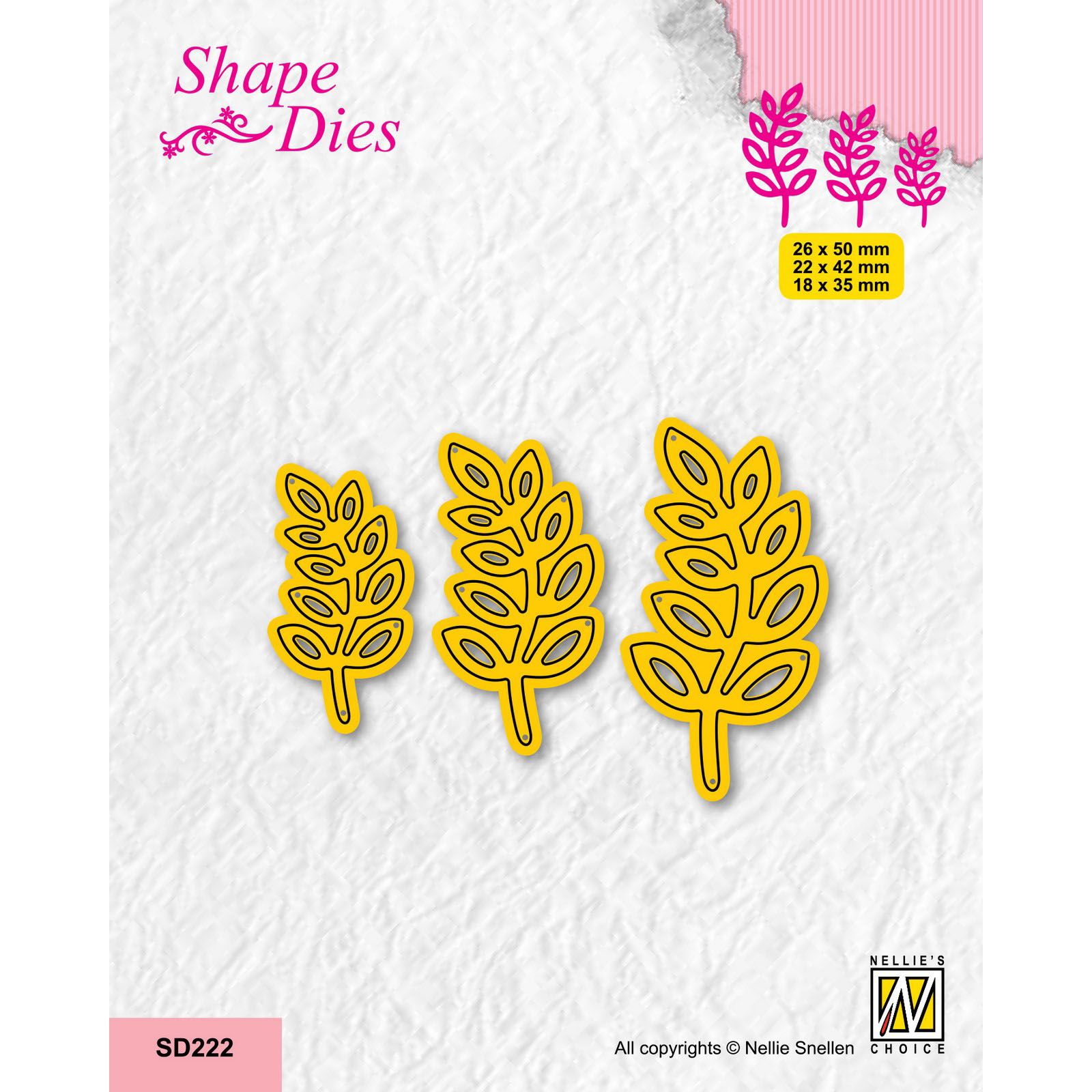 Nellie's Choice • Shape Dies Small Leaves 3pcs