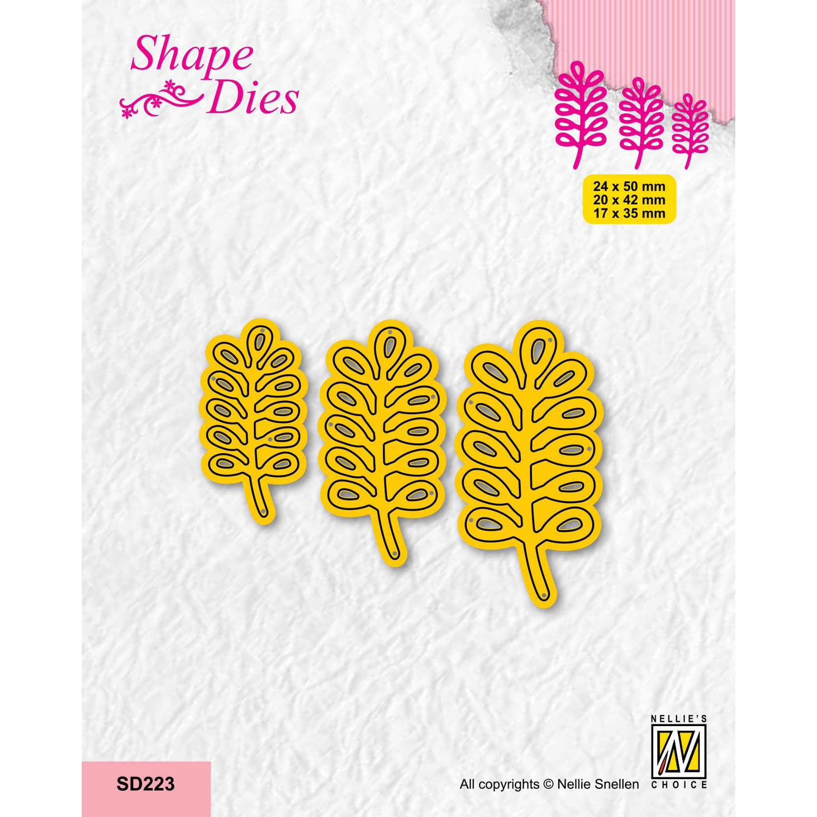 Nellie's Choice • Shape Dies mit Blatt 3St.