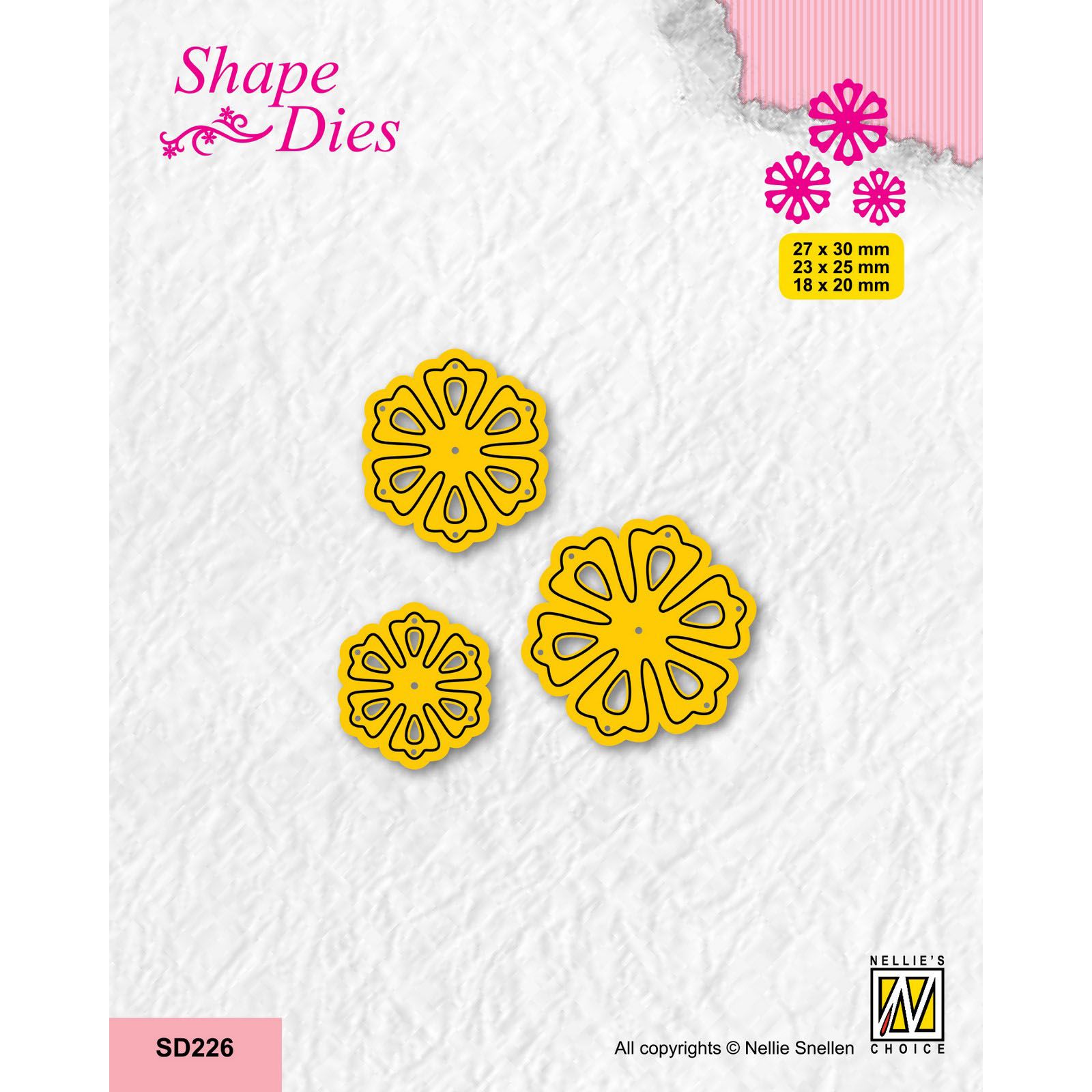 Nellie's Choice • Shape Dies Continue Set of 3 Flowers-5