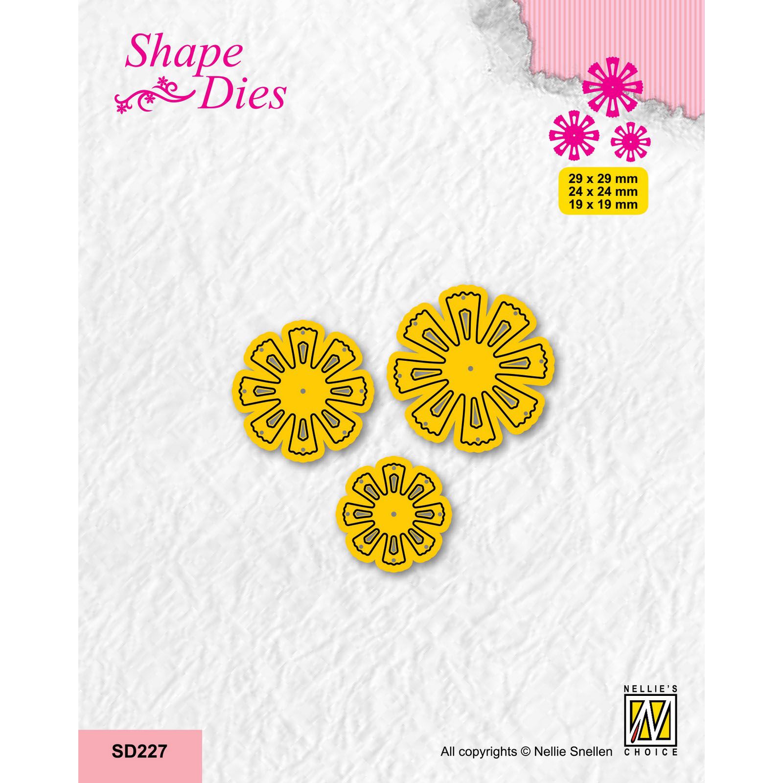 Nellie's Choice • Shape Dies Continue Set of 3 Flowers-6