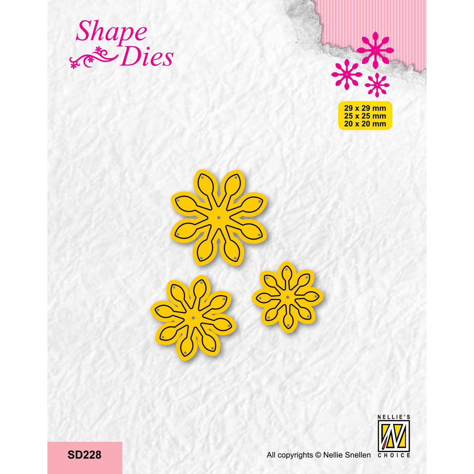 Nellie's Choice • Shape Dies Continue Set of 3 Flowers-7