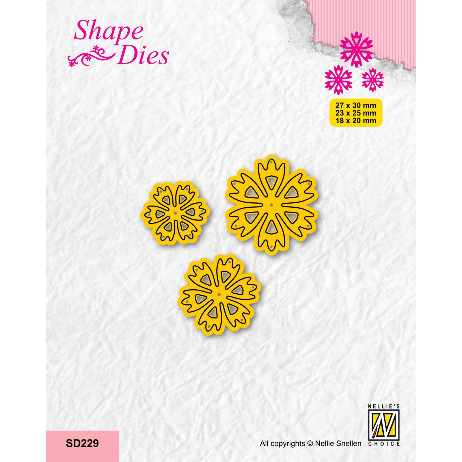 Nellie's Choice • Shape Dies Continue Set of 3 Flowers-8