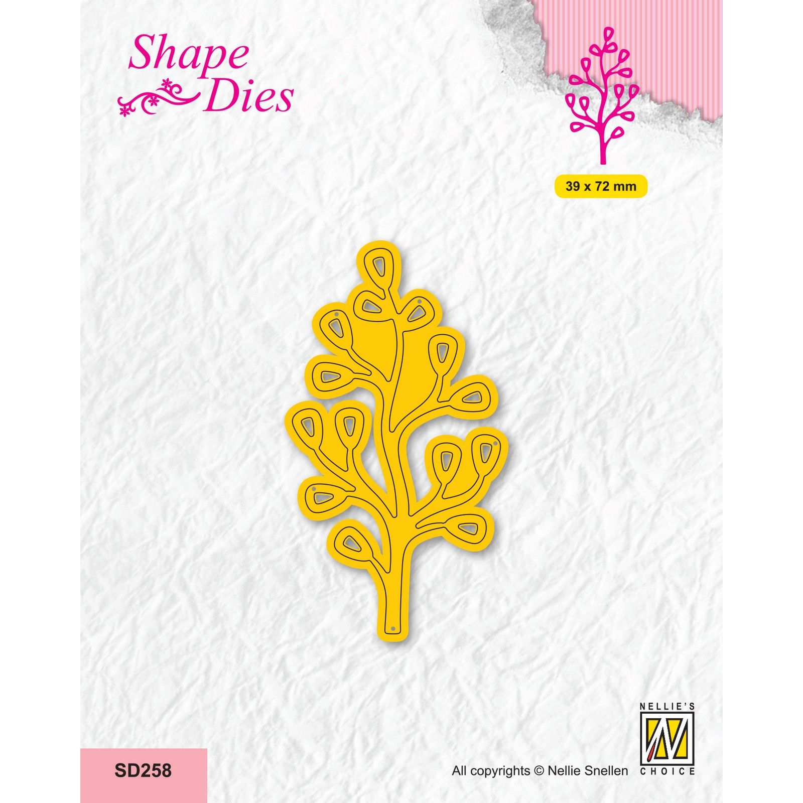 Nellie's Choice • Shape Die Branche avec Feuilles