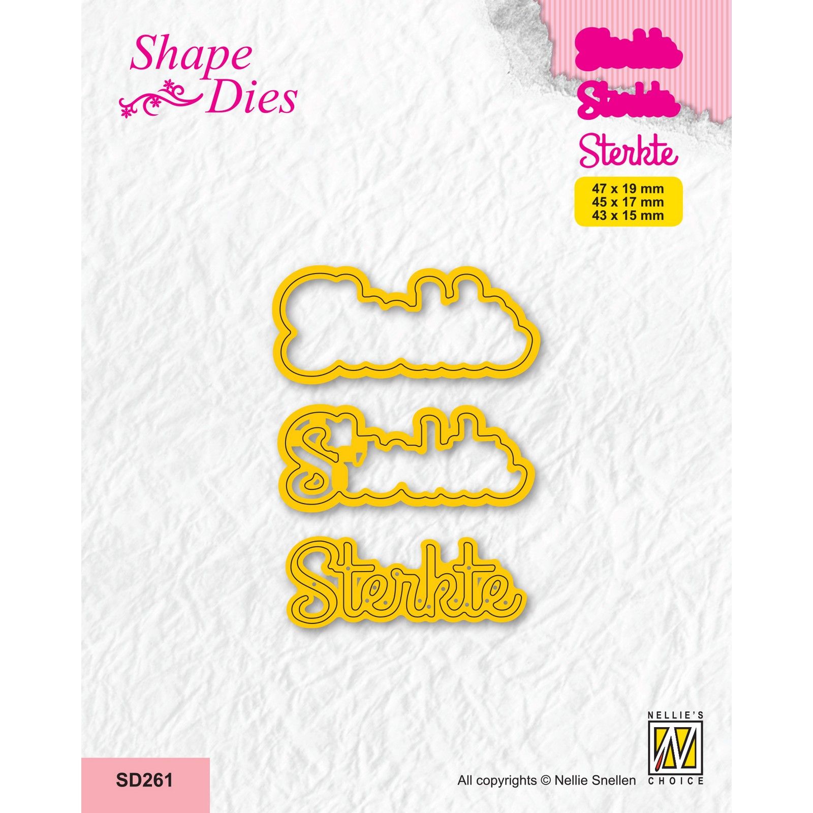 Nellie's Choice • Shape Dies Continue Dutch Texts Sterkte