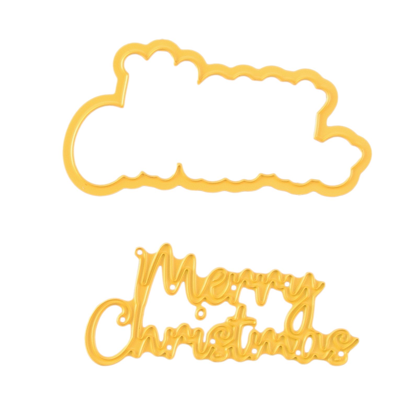 Nellie's Choice • Shape Die Text Merry Christmas