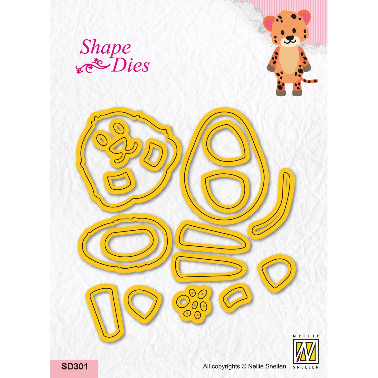 Nellie's Choice • Shape Dies Cheetah 25pcs