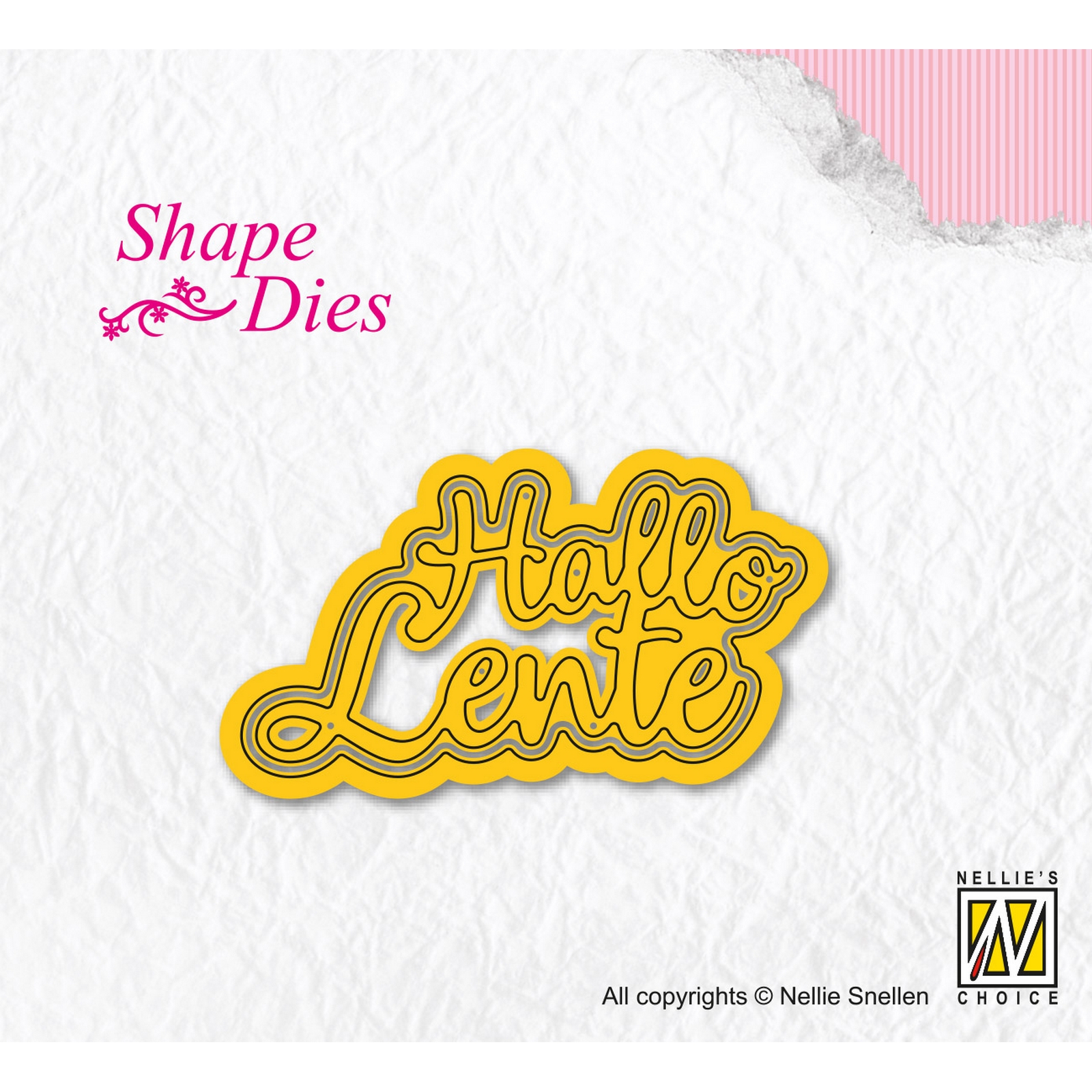 Nellie's Choice • Shape Die Testo Hallo Lente