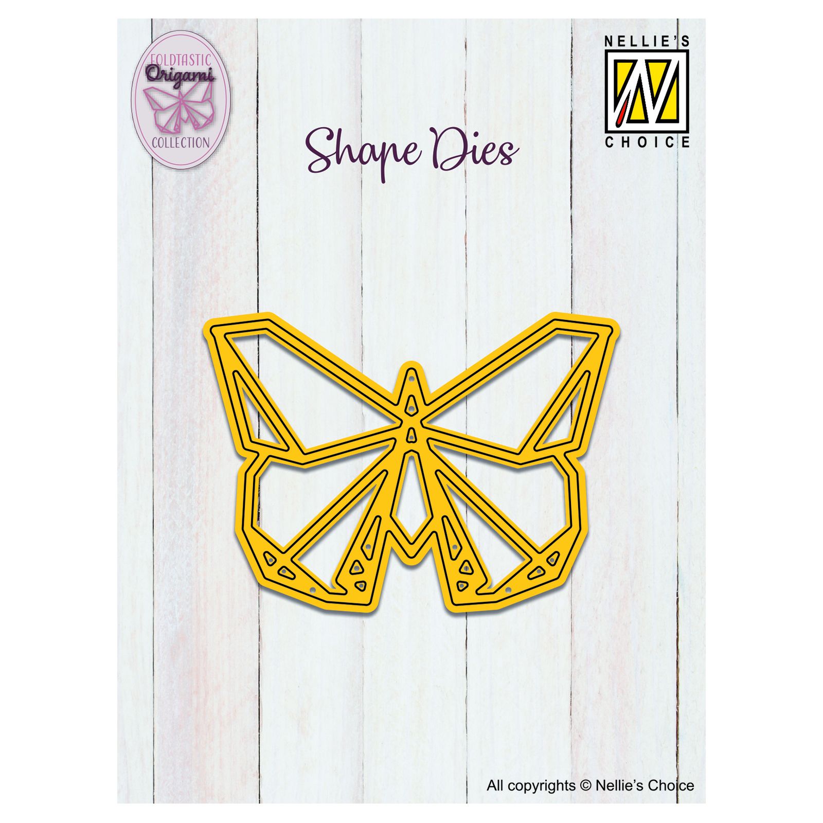 Nellie's Choice • Shape Die Origami Mariposa