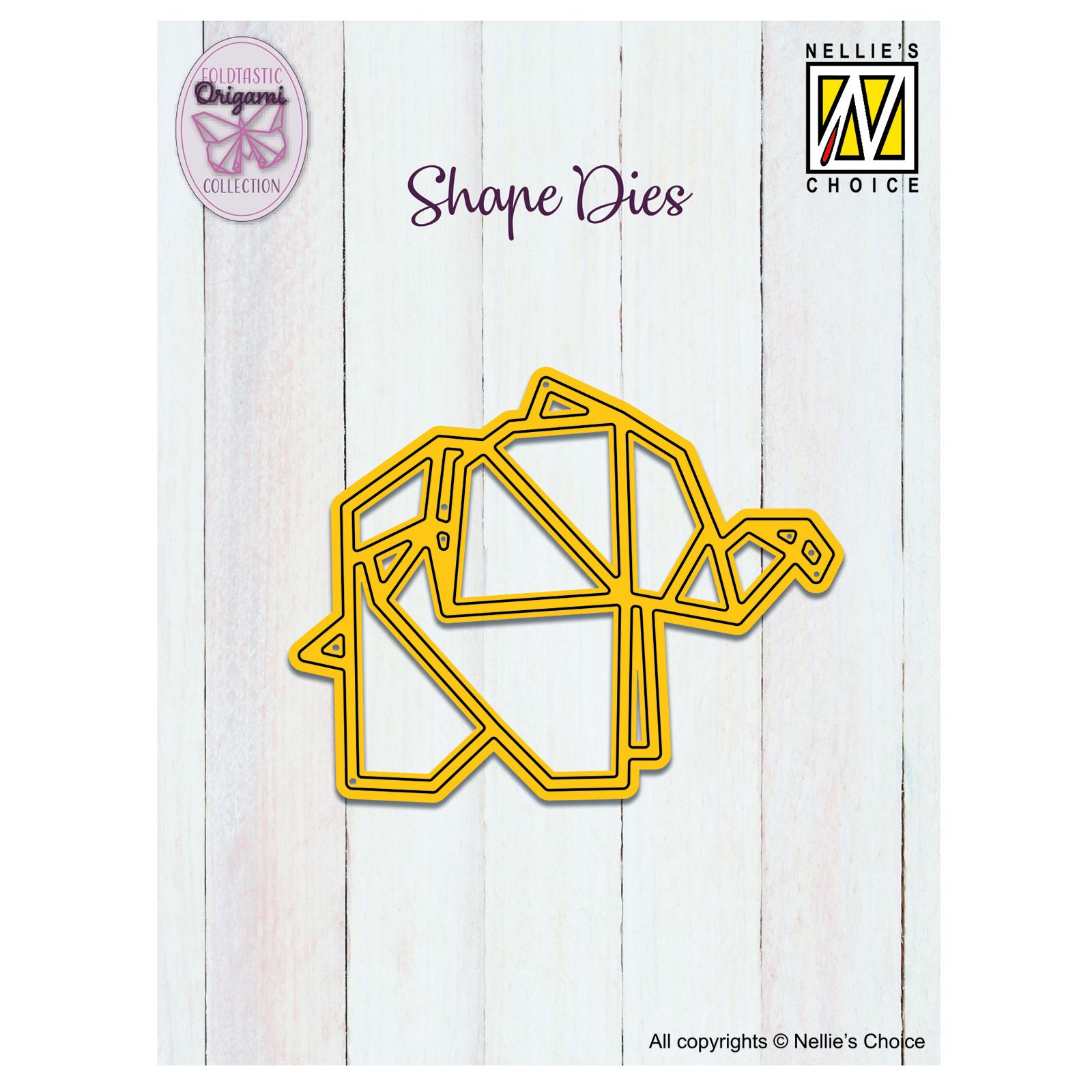 Nellie's Choice • Shape Die Origami Elephant