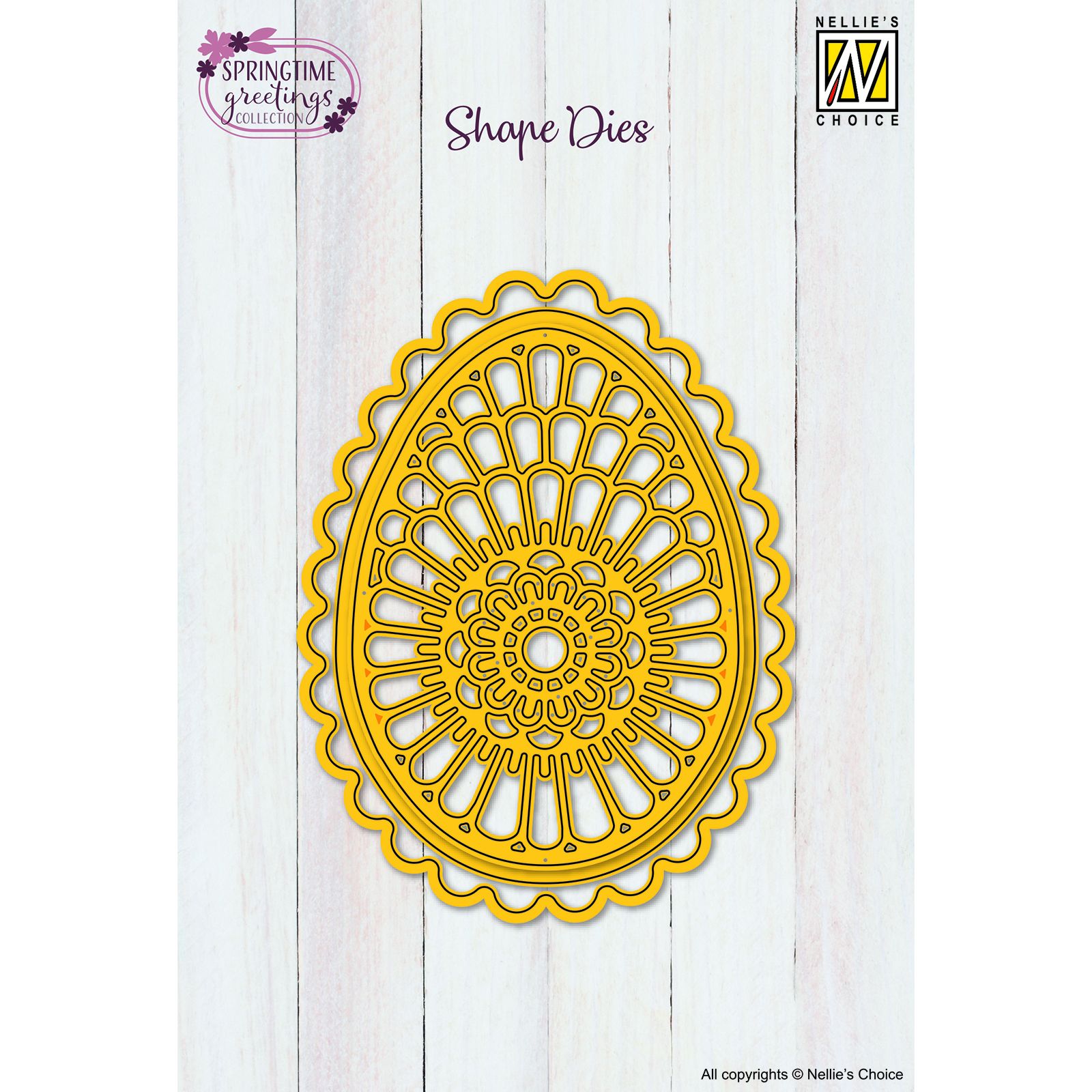 Nellie's Choice • Shape Dies Uovo di Pasqua 3pz