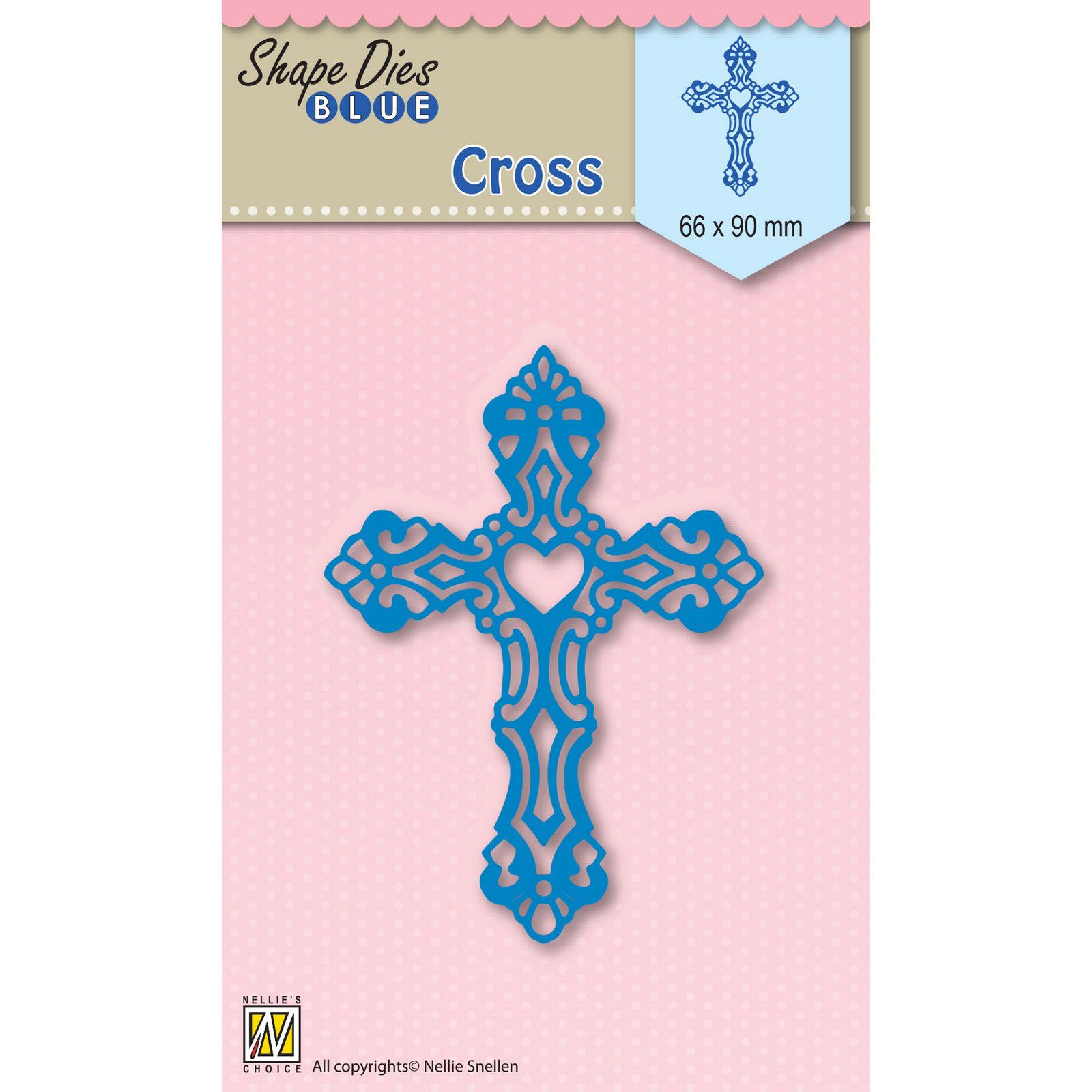 Nellie's Choice • Shape Dies Blue Cross 66x90cm