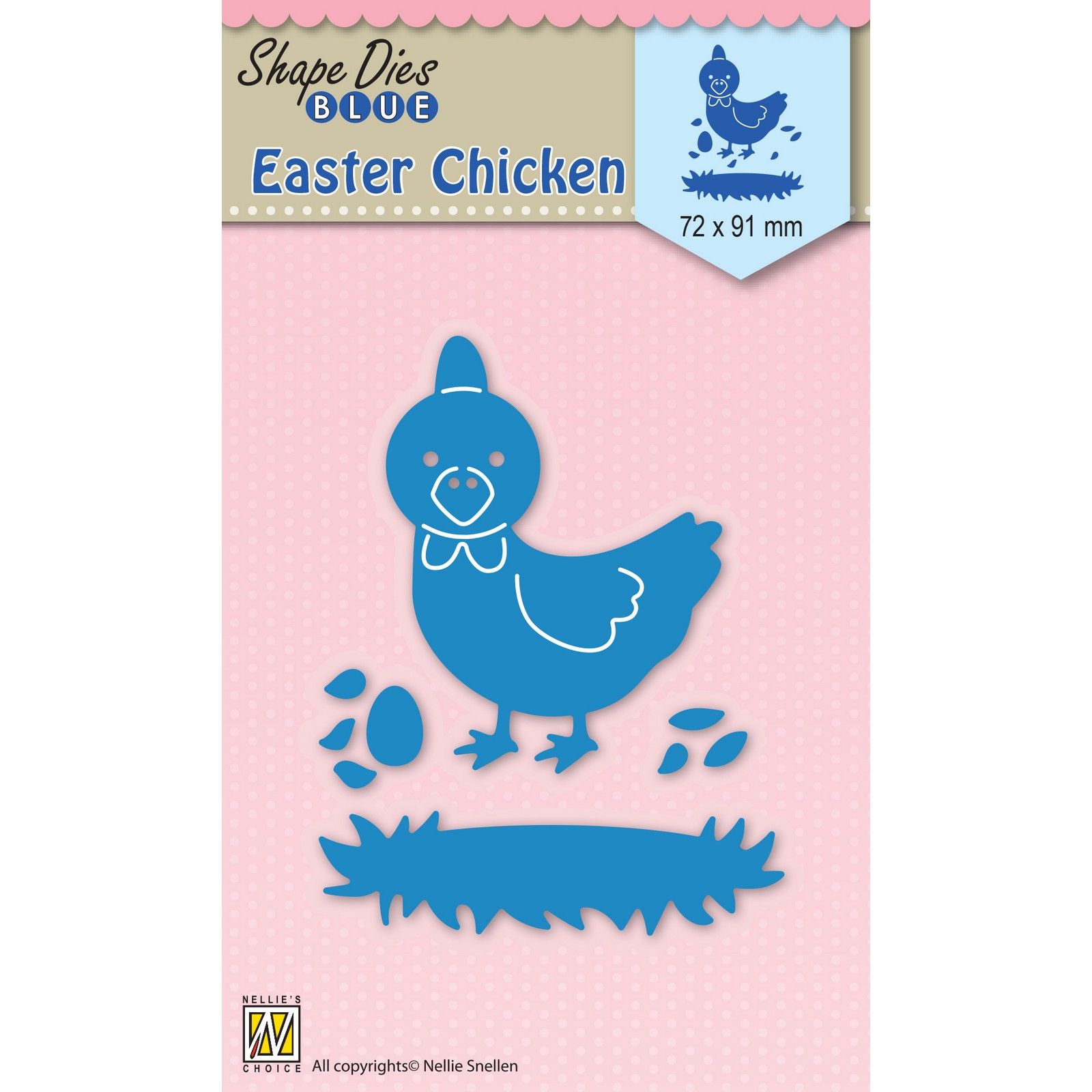 Nellie's Choice • Shape Dies Blue Easter Chicken