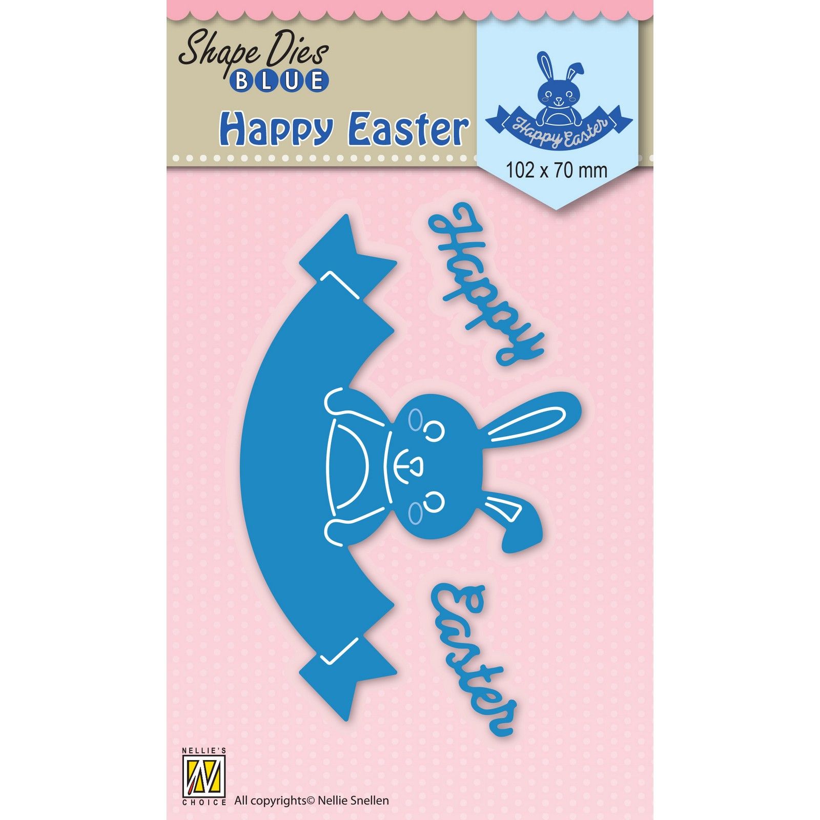 Nellie's Choice • Shape Dies Coniglietto di Pasqua Felice 3pz