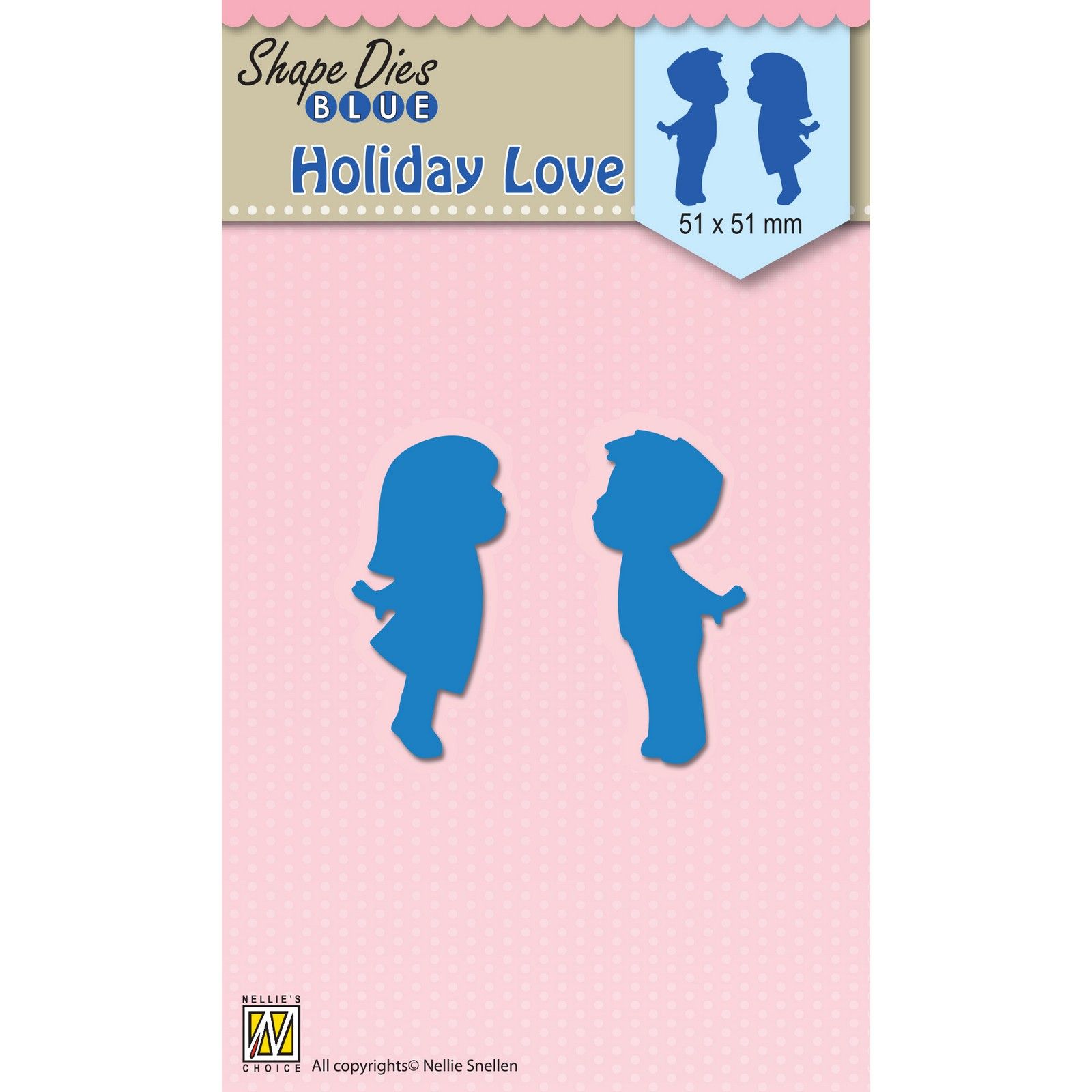 Nellie's Choice • Shape Dies Blue Holiday love