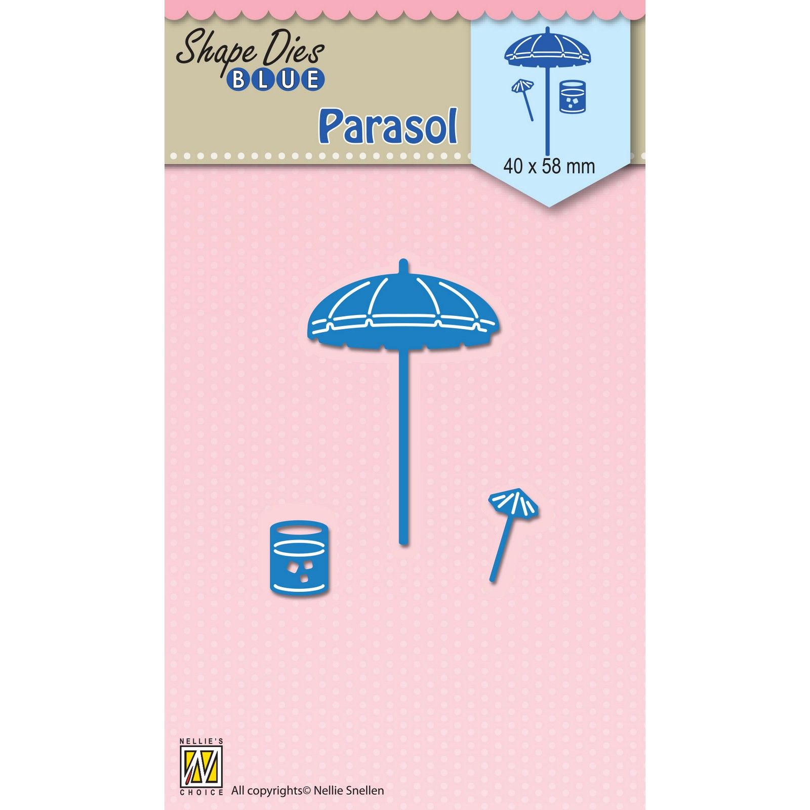 Nellie's Choice • Shape Dies Blue Parasol