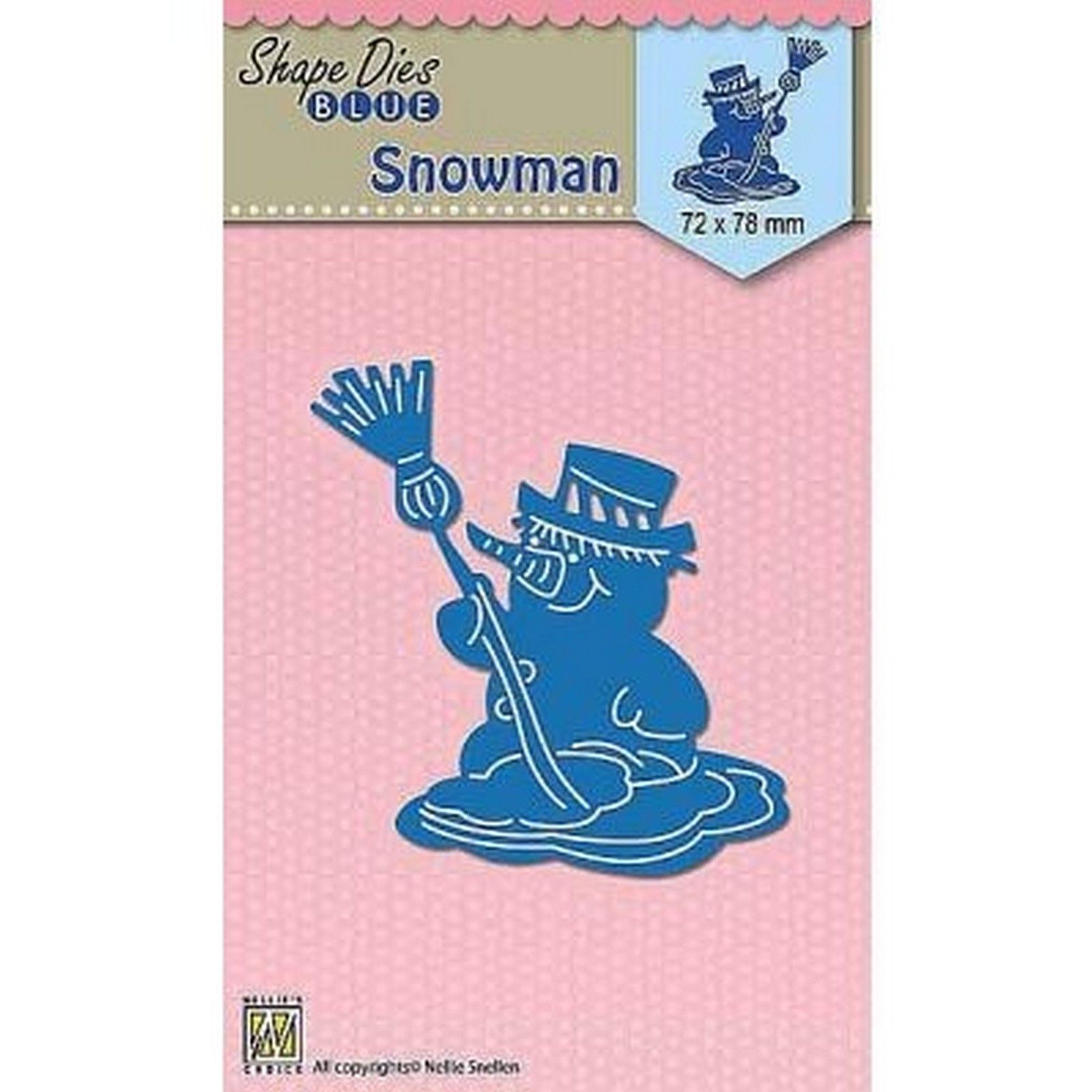 Nellie's Choice • Shape Dies Blue Snowman