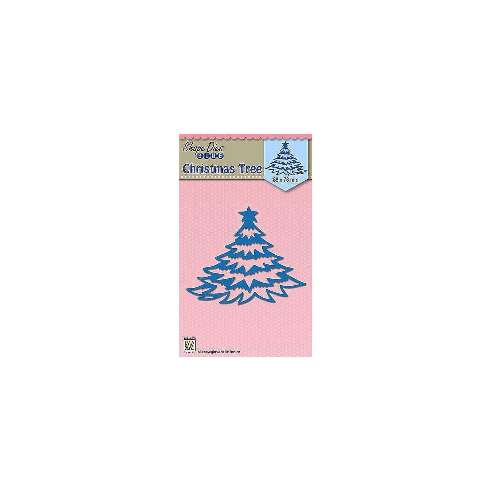 Nellie's Choice • Shape Dies Blue Christmas Tree