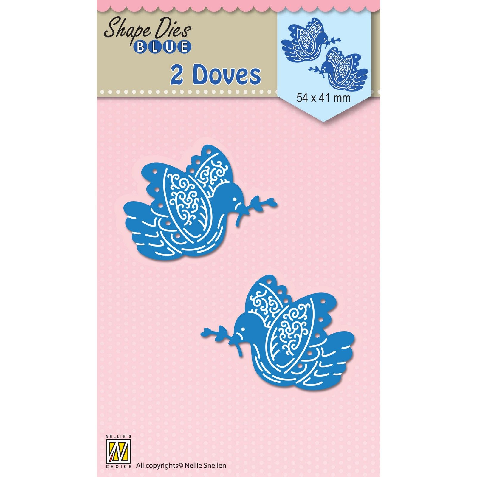 Nellie's Choice • Shape Dies Blue 2 Doves