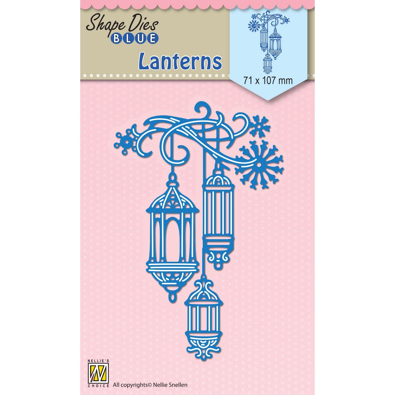 Nellie's Choice • Shape Dies Blue Lanterns 71x107mm