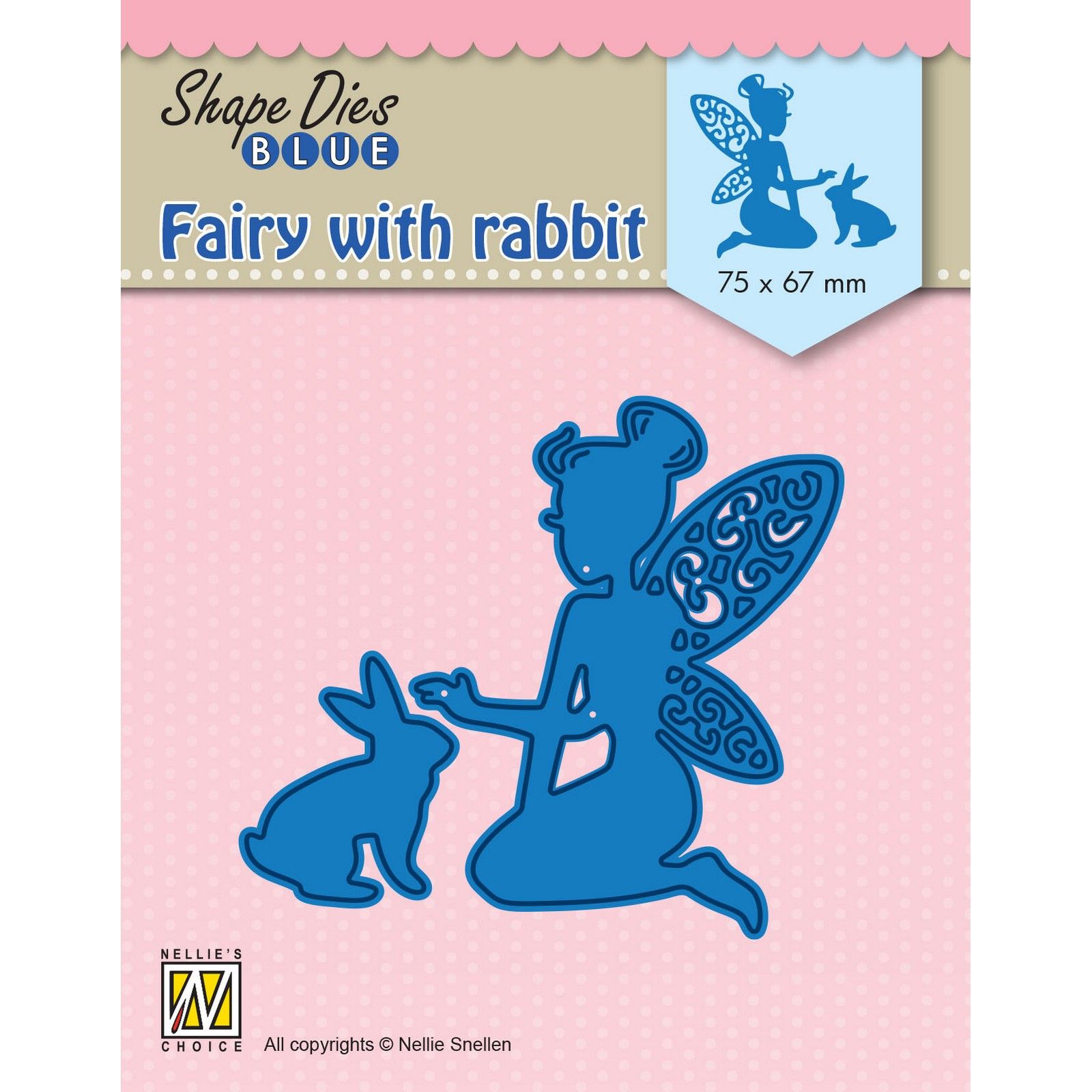 Nellie's Choice • Shape Die Fairy with Rabbit