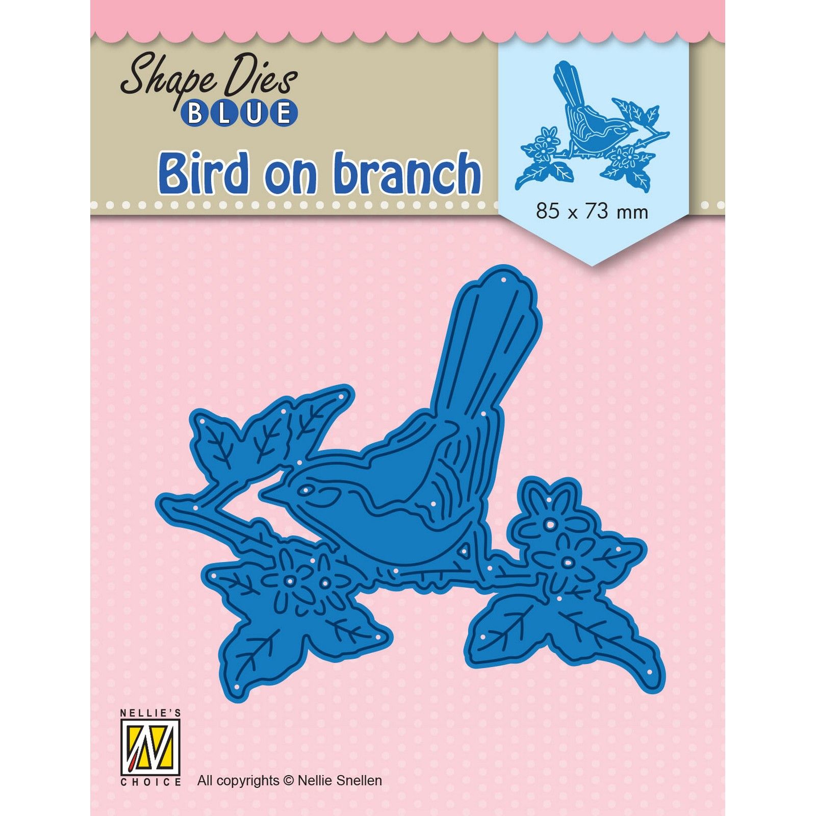 Nellie's Choice • Shape Dies Blue Bird on Branch