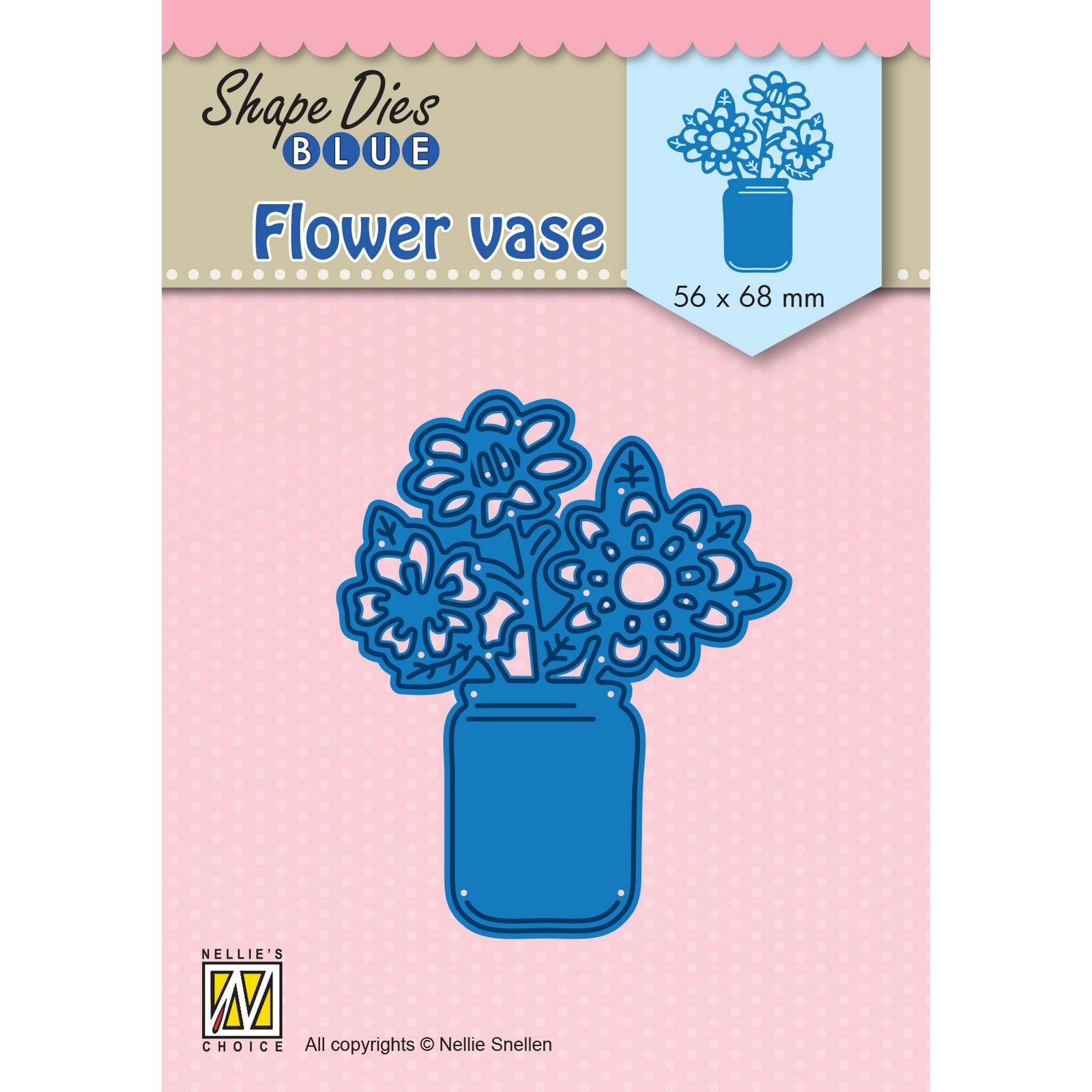 Nellie's Choice • Shape Dies Blue Flower Vase