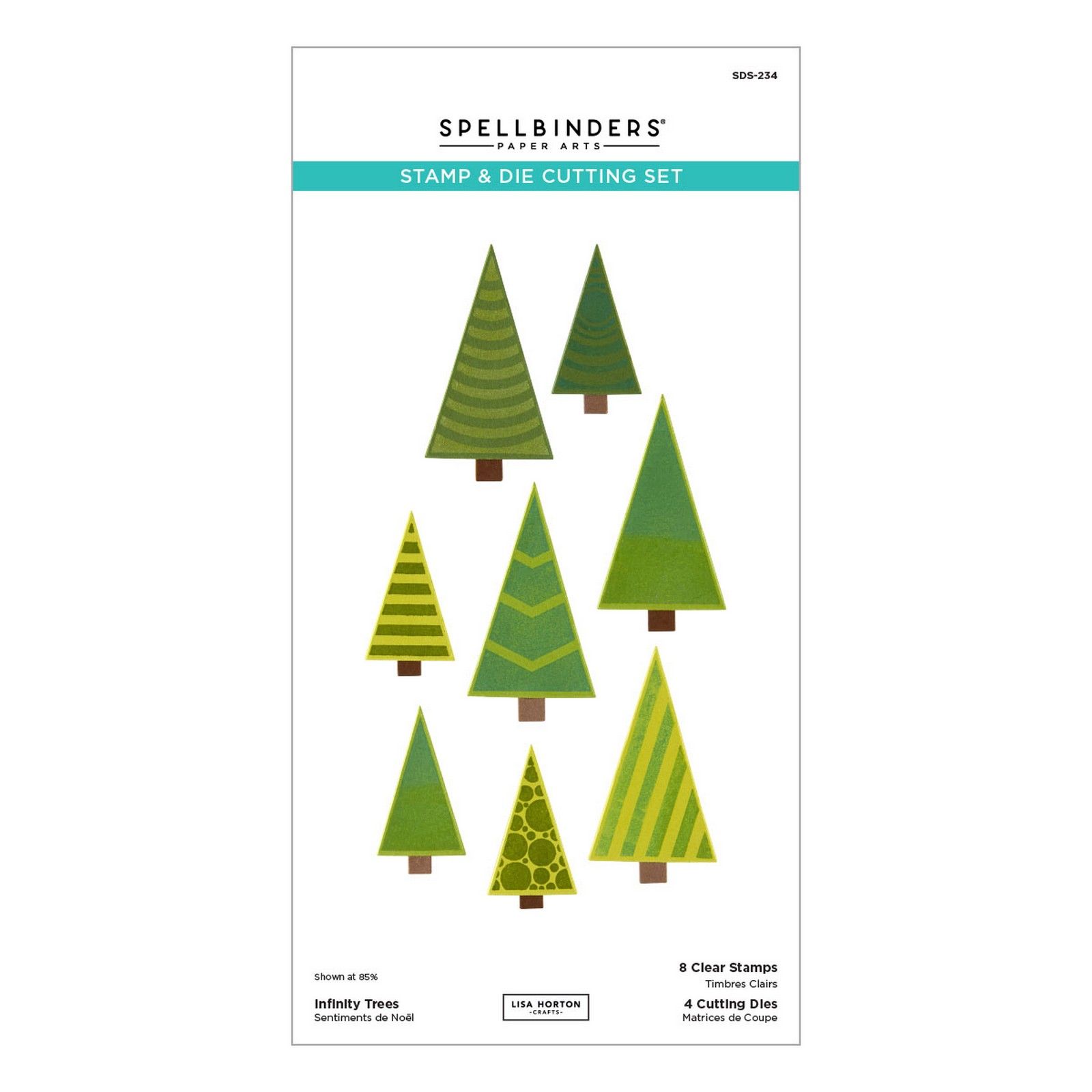 Spellbinders • Infinity Trees Stamp & Die Set by Lisa Horton