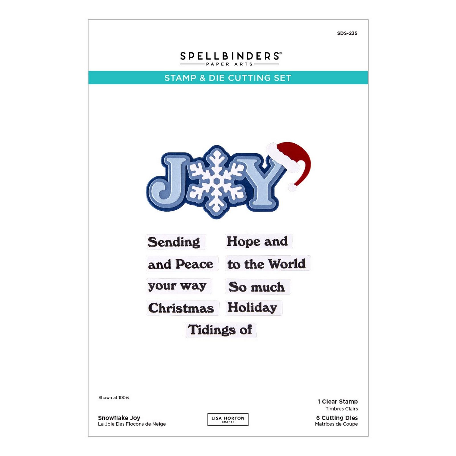 Spellbinders • Snowflake Joy Stamp & Die Set by Lisa Horton