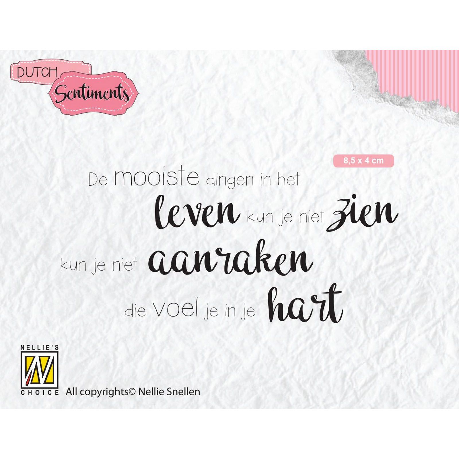 Nellie's Choice • Clear Stempel Nederlands De Mooiste Dingen in Het Leven...