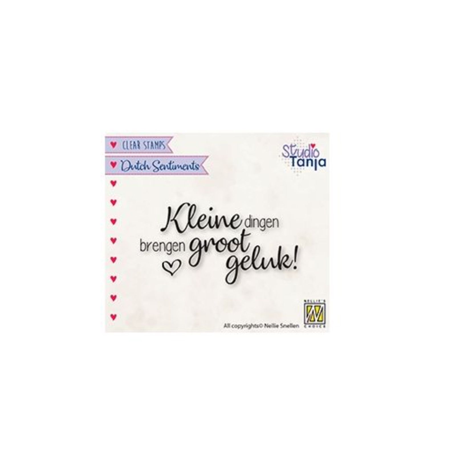 Nellie's Choice • Clear Stamps Dutch Kleine Dingen Brengen Groot Geluk…