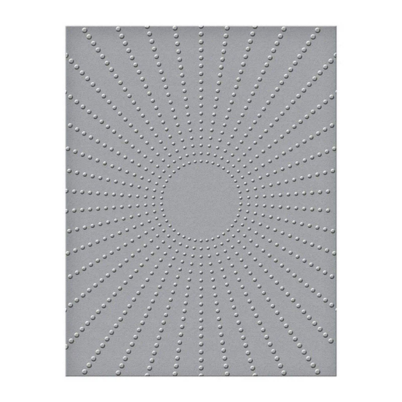 Spellbinders • Cartella per Embossing Sun Rays Dotted Burst Texture 10,8x14cm
