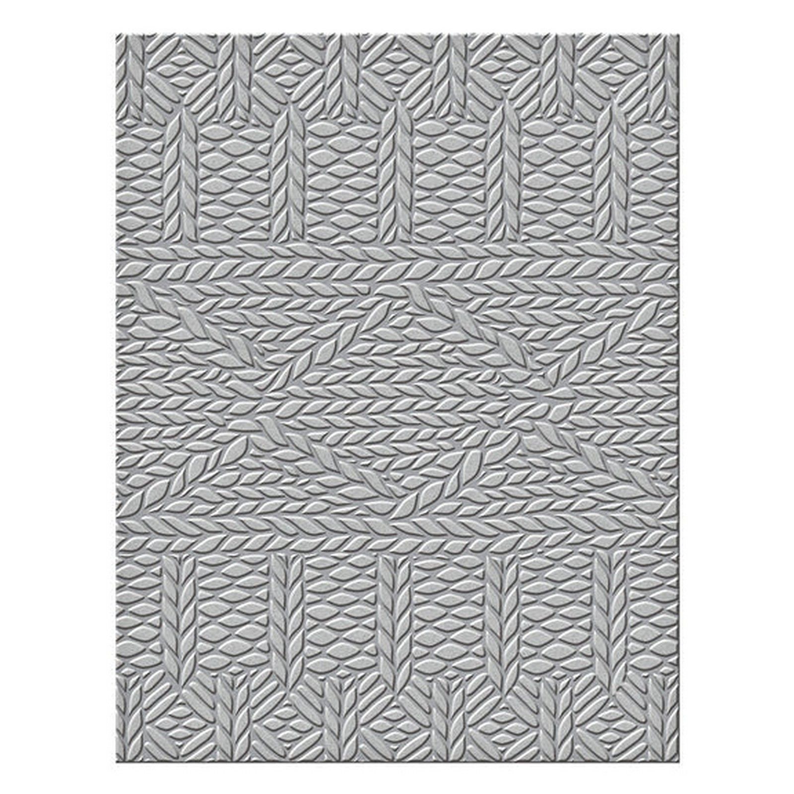 Spellbinders • Cartella per Embossing Sweater Knit Pattern 10,8x14cm