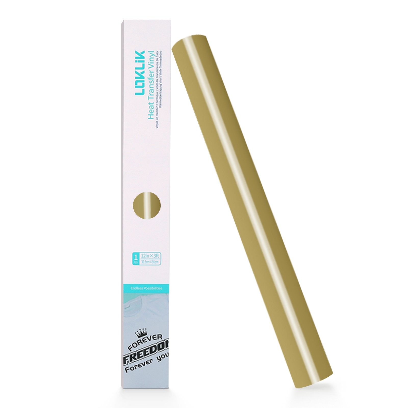 LOKLiK • Heat Transfer Vinyl Basic Golden 30,5x180cm