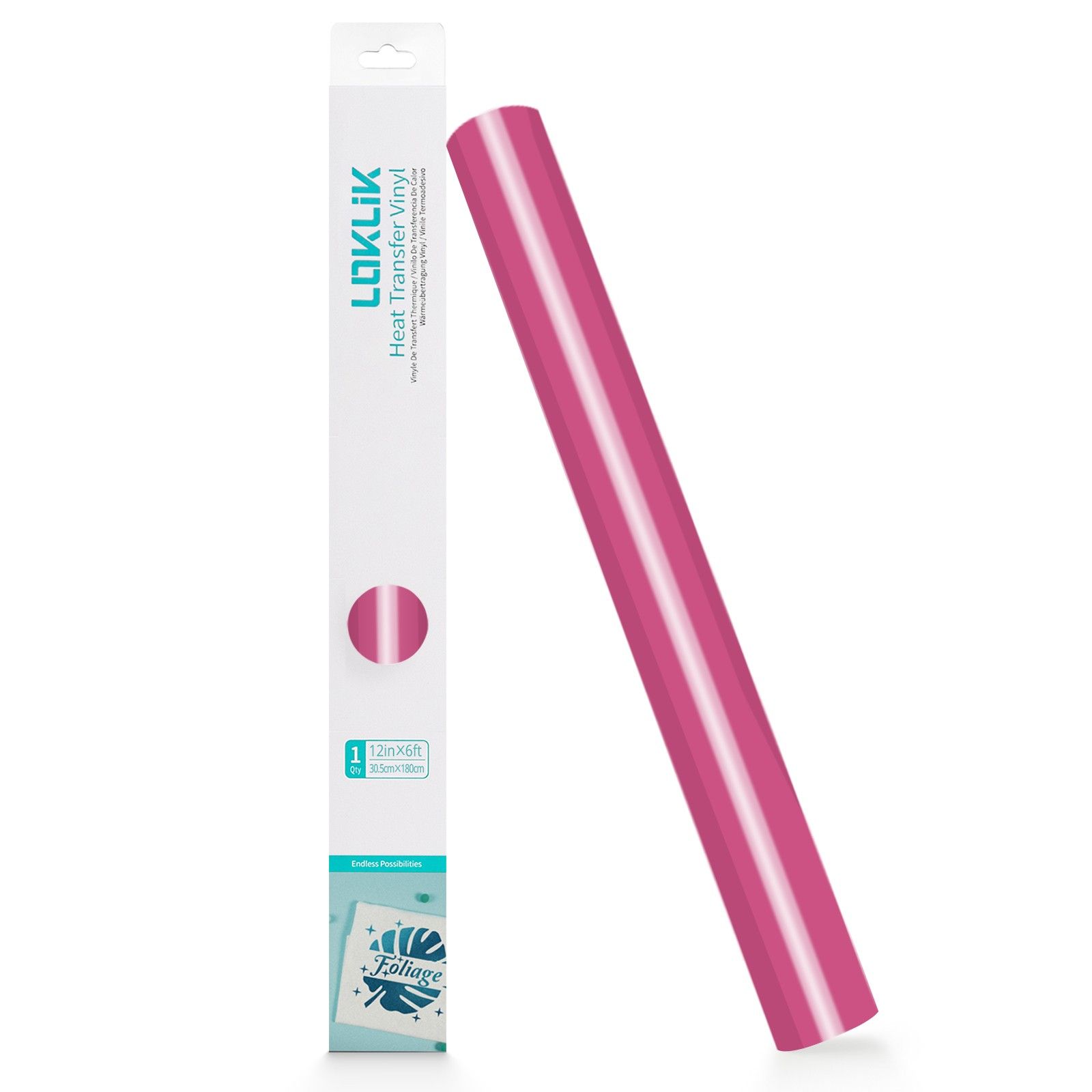 LOKLiK • Heat Transfer Vinyl Basic Pink 30,5x180cm