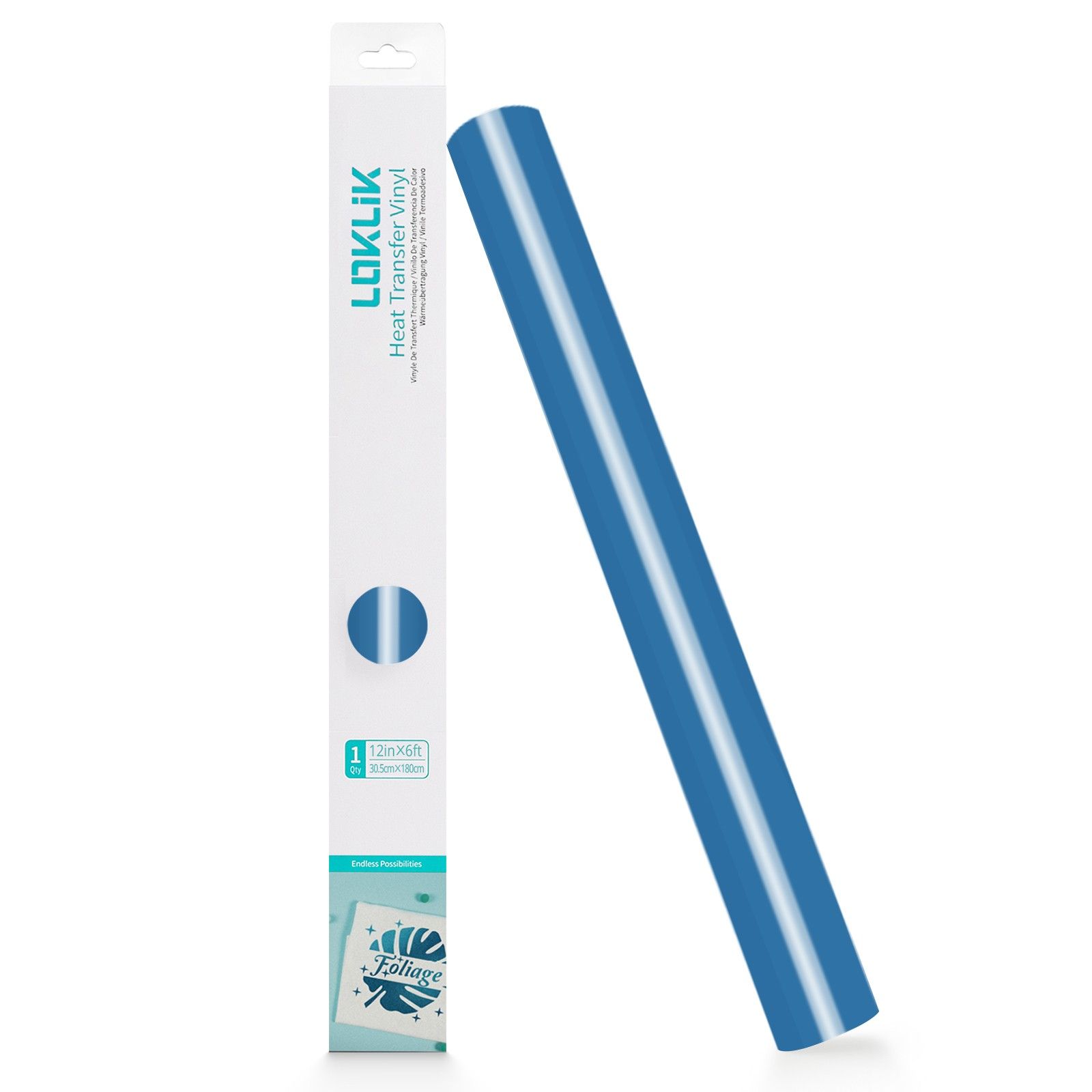 LOKLiK • Heat Transfer Vinyl Basic Ocean Blue 30,5x180cm
