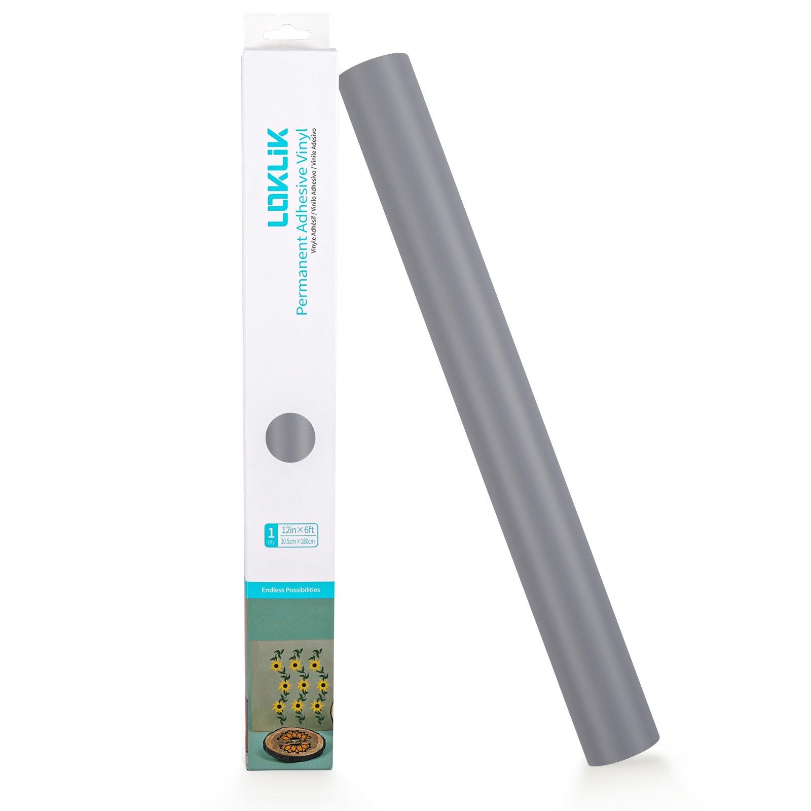 LOKLiK • Permanent Adhesive Vinyl Matte Light Gray 30,5x180cm