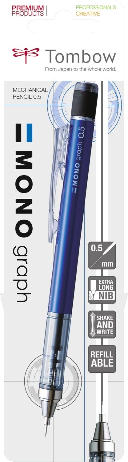 Tombow •  MONO graph mechanical pencil Blue